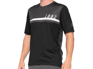 100% Airmatic Short Sleeve MTB Jersey - Black-Charcoal - 2021