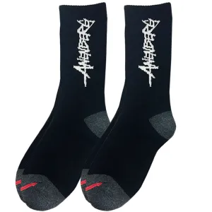 2 Pairs of American Made Black Anenberg Crew Socks