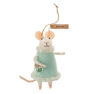 Bauble Blue Mouse Ornament