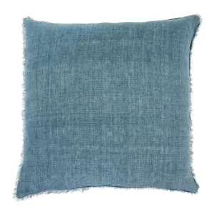 Cambri Arctic Blue Linen Pillow