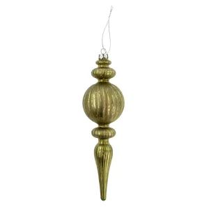 Glimmer Green Spindle Ornament