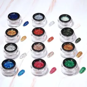 Glitter Sequins Gel 10ml Jar