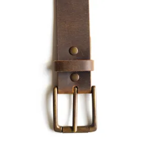 Rugged Leather Belt - Terra