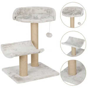 ZENY™ Cat Tree with Platform, Cat Tower Natural Sisal Scratching Posts Cat Activity Platform